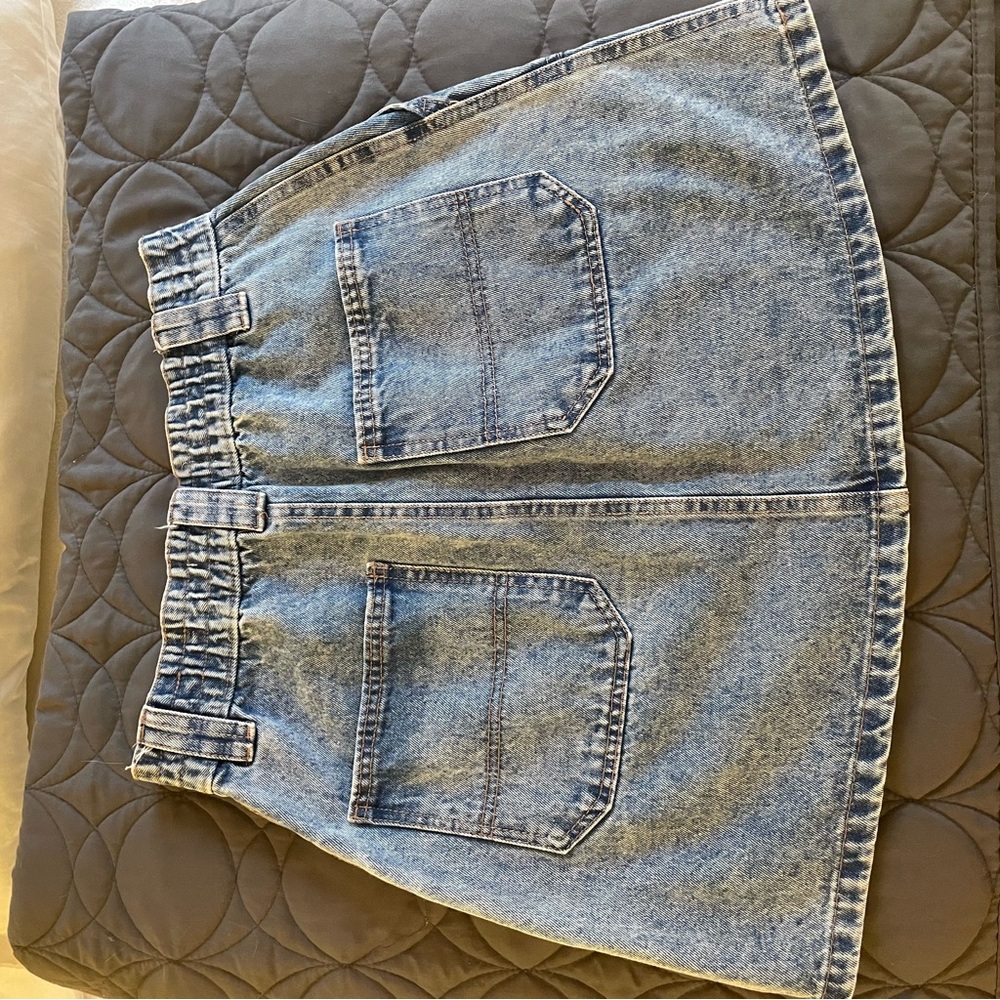 Ardene Blue Denim Mini Skirt - Picture 4 of 8